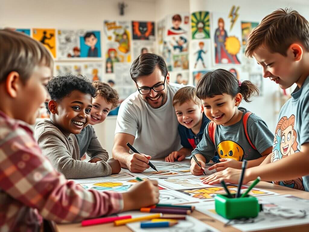 Comic-Workshops 2026 für junge Menschen in Pflegefamilien